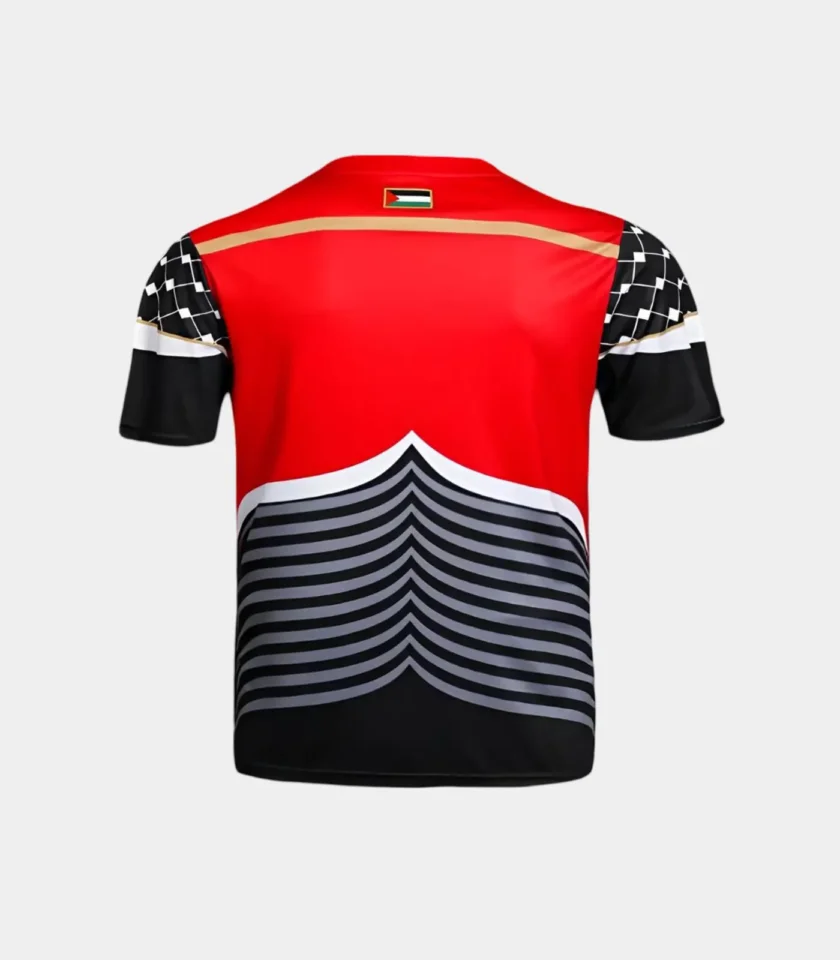 Maillot Équipe Palestine 22/23 Noir Arrière