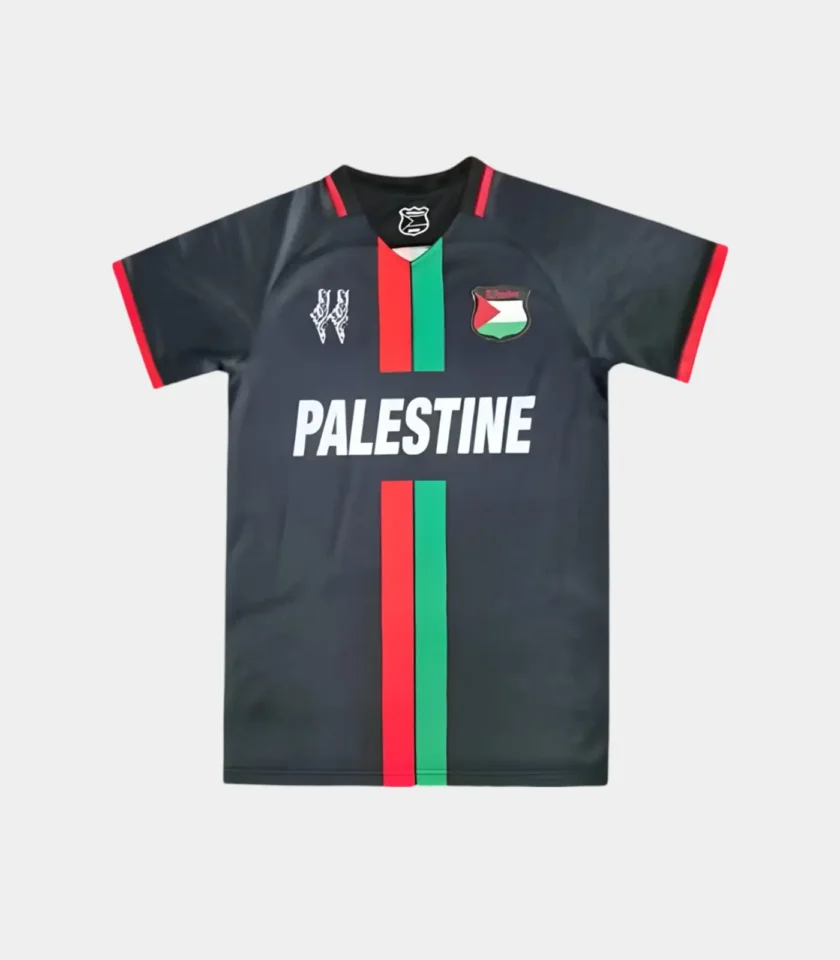 Maillot Équipe Palestine 23/24 Noir Avant