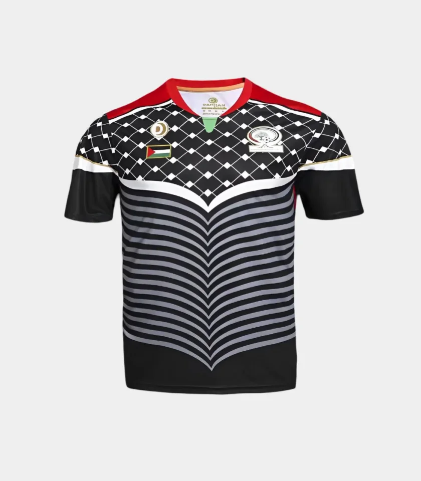 Maillot Équipe Palestine 22/23 Noir Avant