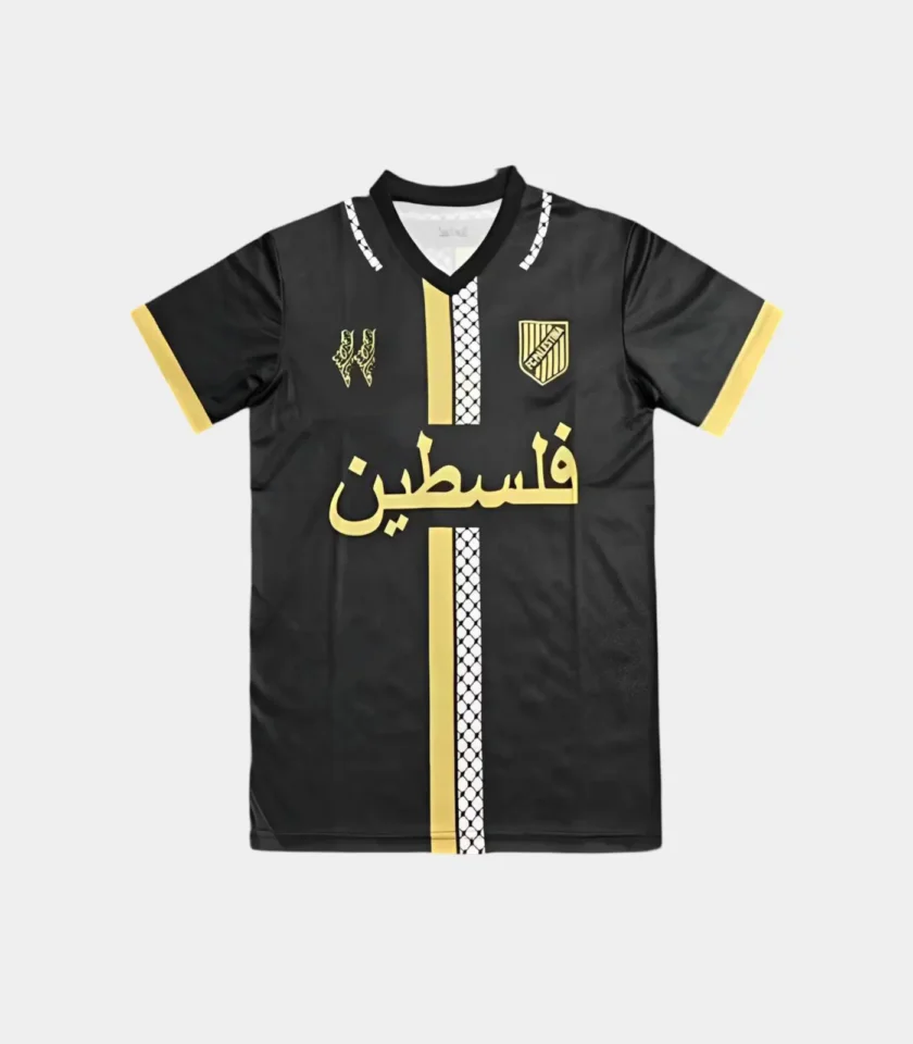 Maillot Équipe Palestine 24/25 Noir Avant